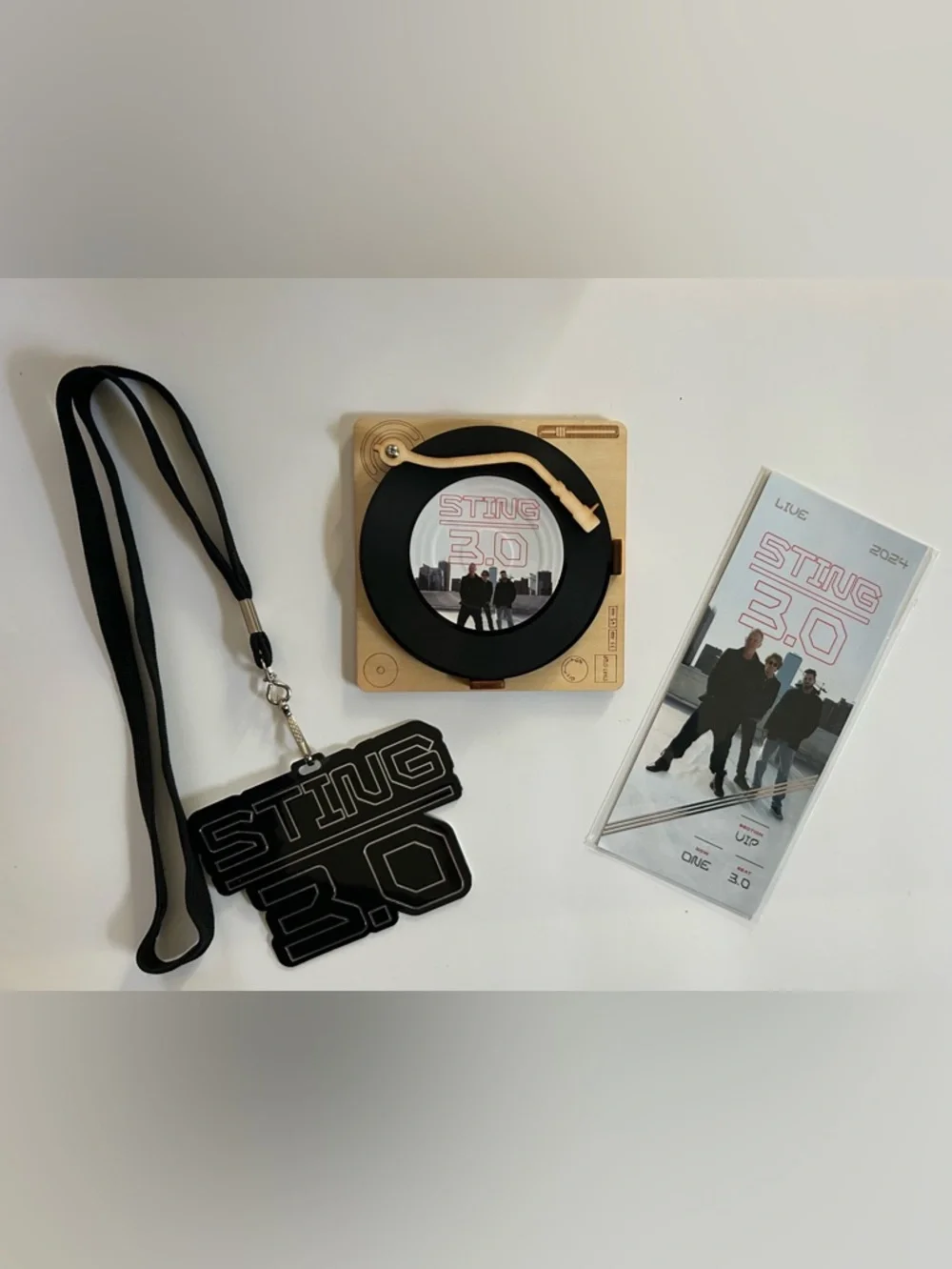 NEW! Sting 3.0 VIP Exclusive Mini Record Player LP Album Coaster Gift Set Set